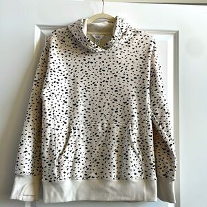 Athleta Girl RetroActive Oversized Hoodie Brushed Dot Cream - XL/14